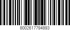 Código de barras (EAN, GTIN, SKU, ISBN): '8002617794893'