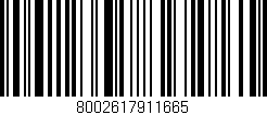 Código de barras (EAN, GTIN, SKU, ISBN): '8002617911665'