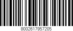 Código de barras (EAN, GTIN, SKU, ISBN): '8002617957205'