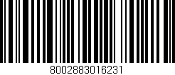Código de barras (EAN, GTIN, SKU, ISBN): '8002883016231'