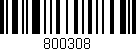 Código de barras (EAN, GTIN, SKU, ISBN): '800308'