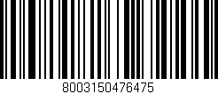 Código de barras (EAN, GTIN, SKU, ISBN): '8003150476475'