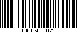 Código de barras (EAN, GTIN, SKU, ISBN): '8003150478172'