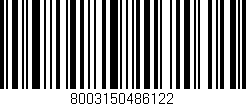 Código de barras (EAN, GTIN, SKU, ISBN): '8003150486122'