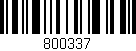 Código de barras (EAN, GTIN, SKU, ISBN): '800337'