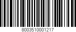 Código de barras (EAN, GTIN, SKU, ISBN): '8003510001217'