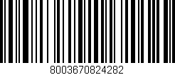 Código de barras (EAN, GTIN, SKU, ISBN): '8003670824282'