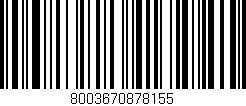 Código de barras (EAN, GTIN, SKU, ISBN): '8003670878155'