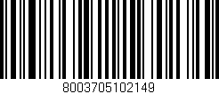 Código de barras (EAN, GTIN, SKU, ISBN): '8003705102149'