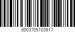 Código de barras (EAN, GTIN, SKU, ISBN): '8003705103917'