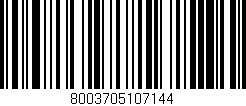 Código de barras (EAN, GTIN, SKU, ISBN): '8003705107144'