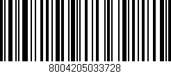 Código de barras (EAN, GTIN, SKU, ISBN): '8004205033728'