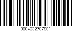 Código de barras (EAN, GTIN, SKU, ISBN): '8004332707981'