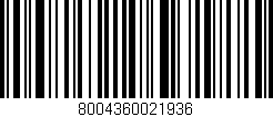 Código de barras (EAN, GTIN, SKU, ISBN): '8004360021936'