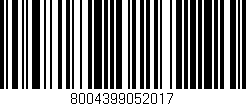 Código de barras (EAN, GTIN, SKU, ISBN): '8004399052017'