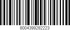 Código de barras (EAN, GTIN, SKU, ISBN): '8004399282223'
