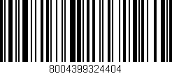 Código de barras (EAN, GTIN, SKU, ISBN): '8004399324404'