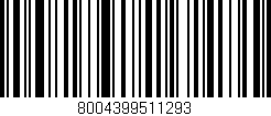 Código de barras (EAN, GTIN, SKU, ISBN): '8004399511293'