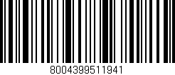 Código de barras (EAN, GTIN, SKU, ISBN): '8004399511941'