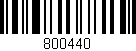 Código de barras (EAN, GTIN, SKU, ISBN): '800440'
