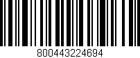 Código de barras (EAN, GTIN, SKU, ISBN): '800443224694'