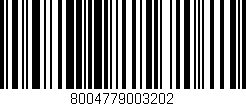 Código de barras (EAN, GTIN, SKU, ISBN): '8004779003202'