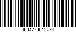 Código de barras (EAN, GTIN, SKU, ISBN): '8004779013478'