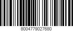 Código de barras (EAN, GTIN, SKU, ISBN): '8004779027680'