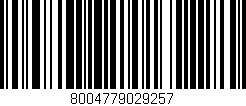 Código de barras (EAN, GTIN, SKU, ISBN): '8004779029257'