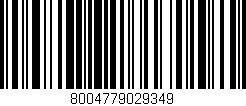 Código de barras (EAN, GTIN, SKU, ISBN): '8004779029349'