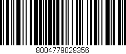 Código de barras (EAN, GTIN, SKU, ISBN): '8004779029356'