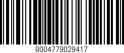 Código de barras (EAN, GTIN, SKU, ISBN): '8004779029417'