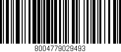 Código de barras (EAN, GTIN, SKU, ISBN): '8004779029493'