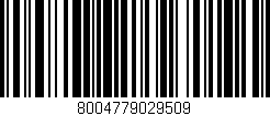 Código de barras (EAN, GTIN, SKU, ISBN): '8004779029509'