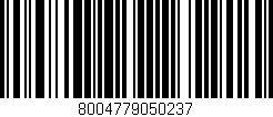 Código de barras (EAN, GTIN, SKU, ISBN): '8004779050237'