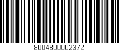 Código de barras (EAN, GTIN, SKU, ISBN): '8004800002372'