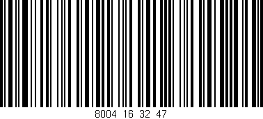 Código de barras (EAN, GTIN, SKU, ISBN): '8004_16_32_47'