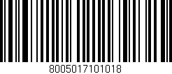 Código de barras (EAN, GTIN, SKU, ISBN): '8005017101018'