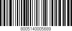 Código de barras (EAN, GTIN, SKU, ISBN): '8005140005689'