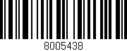 Código de barras (EAN, GTIN, SKU, ISBN): '8005438'
