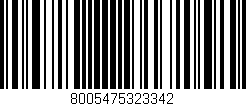 Código de barras (EAN, GTIN, SKU, ISBN): '8005475323342'