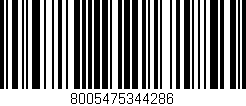 Código de barras (EAN, GTIN, SKU, ISBN): '8005475344286'