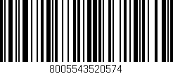Código de barras (EAN, GTIN, SKU, ISBN): '8005543520574'