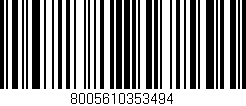 Código de barras (EAN, GTIN, SKU, ISBN): '8005610353494'