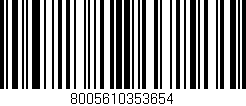 Código de barras (EAN, GTIN, SKU, ISBN): '8005610353654'