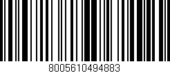 Código de barras (EAN, GTIN, SKU, ISBN): '8005610494883'