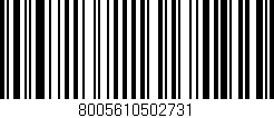 Código de barras (EAN, GTIN, SKU, ISBN): '8005610502731'
