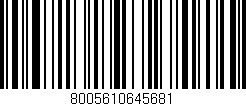 Código de barras (EAN, GTIN, SKU, ISBN): '8005610645681'
