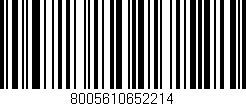 Código de barras (EAN, GTIN, SKU, ISBN): '8005610652214'