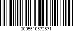 Código de barras (EAN, GTIN, SKU, ISBN): '8005610672571'